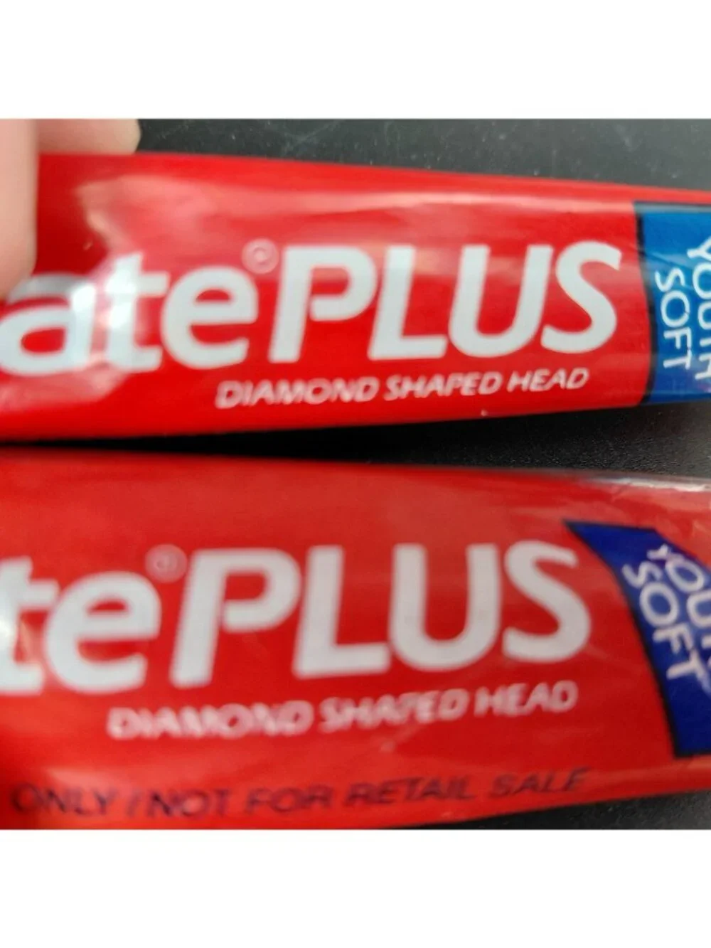 Colgate Plus Youth Soft Toothbrush Lot 2 Diamond Shaped Head ADA Multicolor